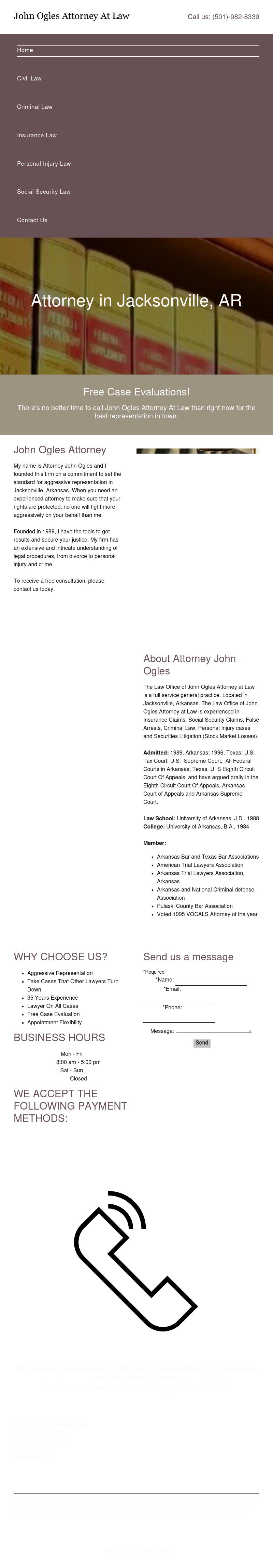 Ogles John Atty - Jacksonville AR Lawyers