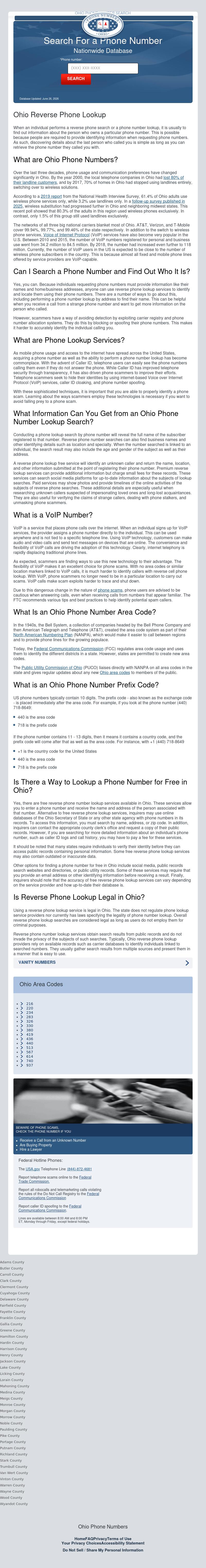 Ohio Phone Numbers - Lakewood OH Lawyers