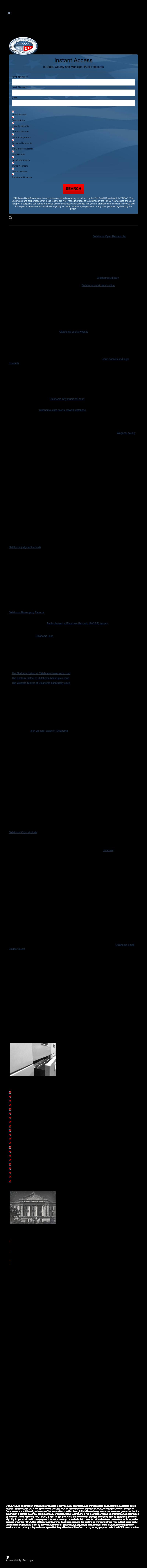 Oklahoma State Records  - Oklahoma City OK Lawyers