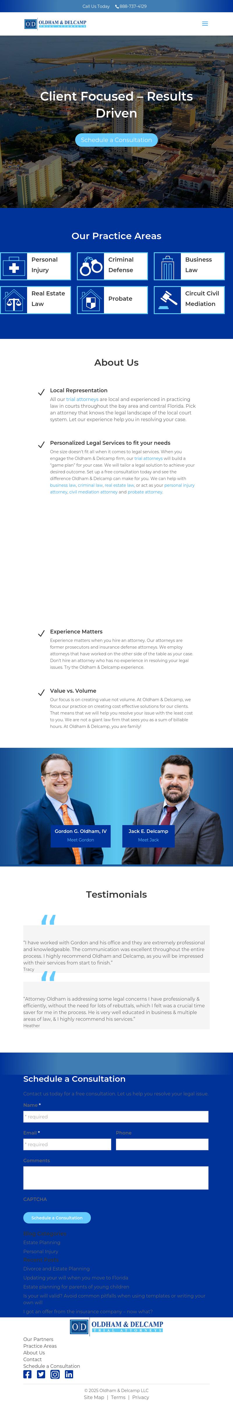 Oldham & Delcamp LLC. - Pinellas Park FL Lawyers