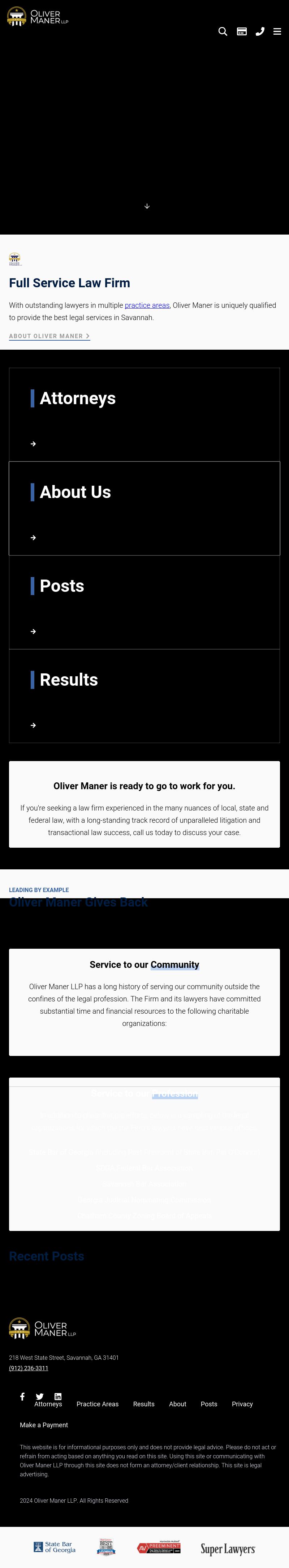 Oliver Maner LLP - Savannah GA Lawyers
