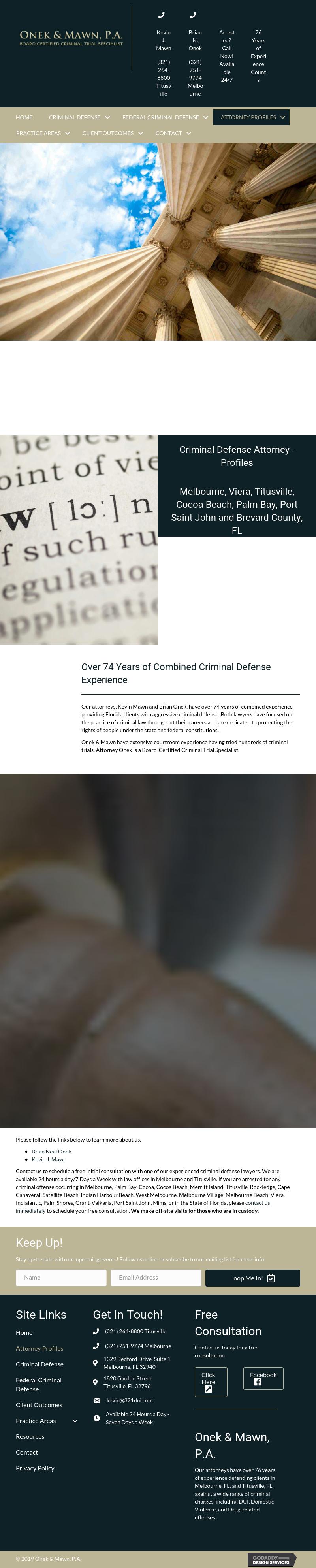 Onek & Mawn PA - Melbourne FL Lawyers