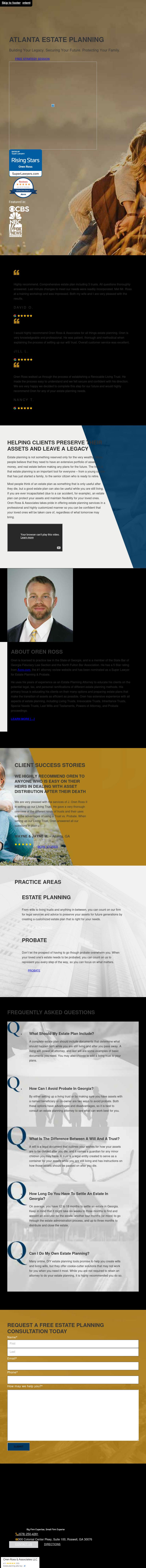 Oren Ross & Associates - Atlanta GA Lawyers