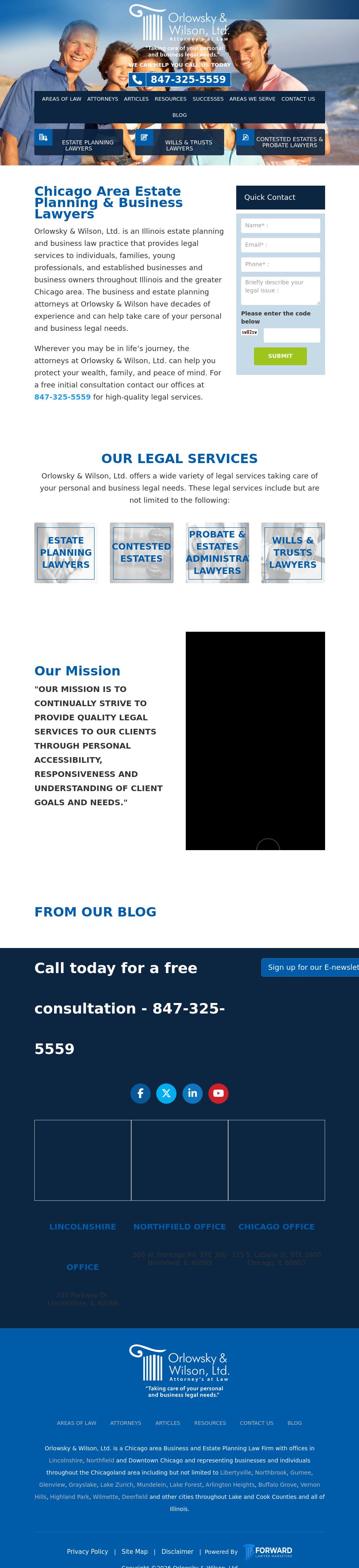 Orlowsky & Wilson, Ltd Attorneys at Law - Chicago IL Lawyers