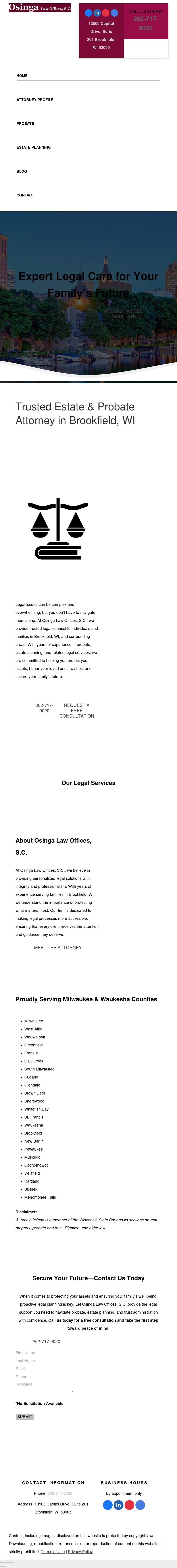 Osinga Law Offices SC - Brookfield WI Lawyers