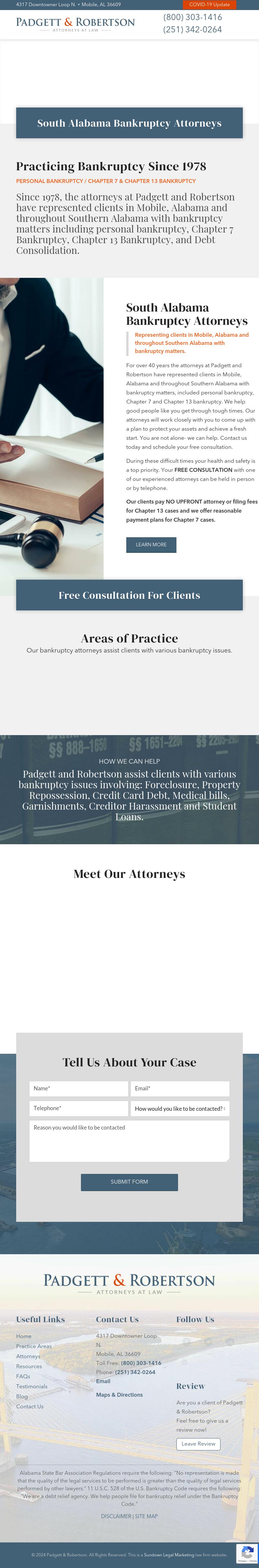 Padgett and Robertson Attorneys - Mobile AL Lawyers
