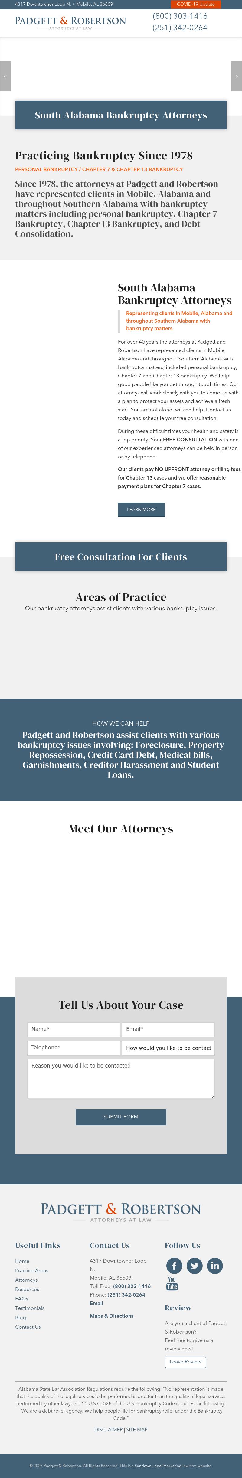 Padgett and Robertson Attorneys - Mobile AL Lawyers