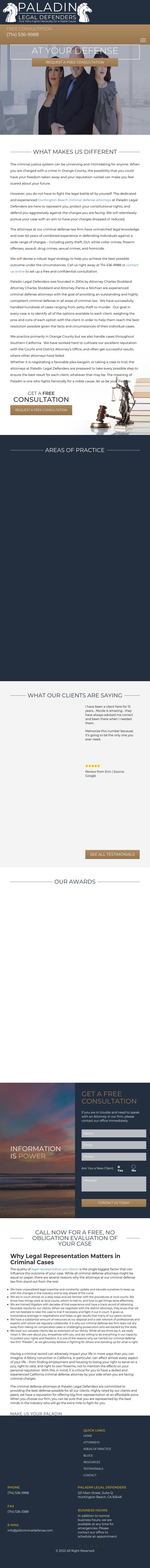 Paladin Legal Defenders - Huntington Beach CA Lawyers