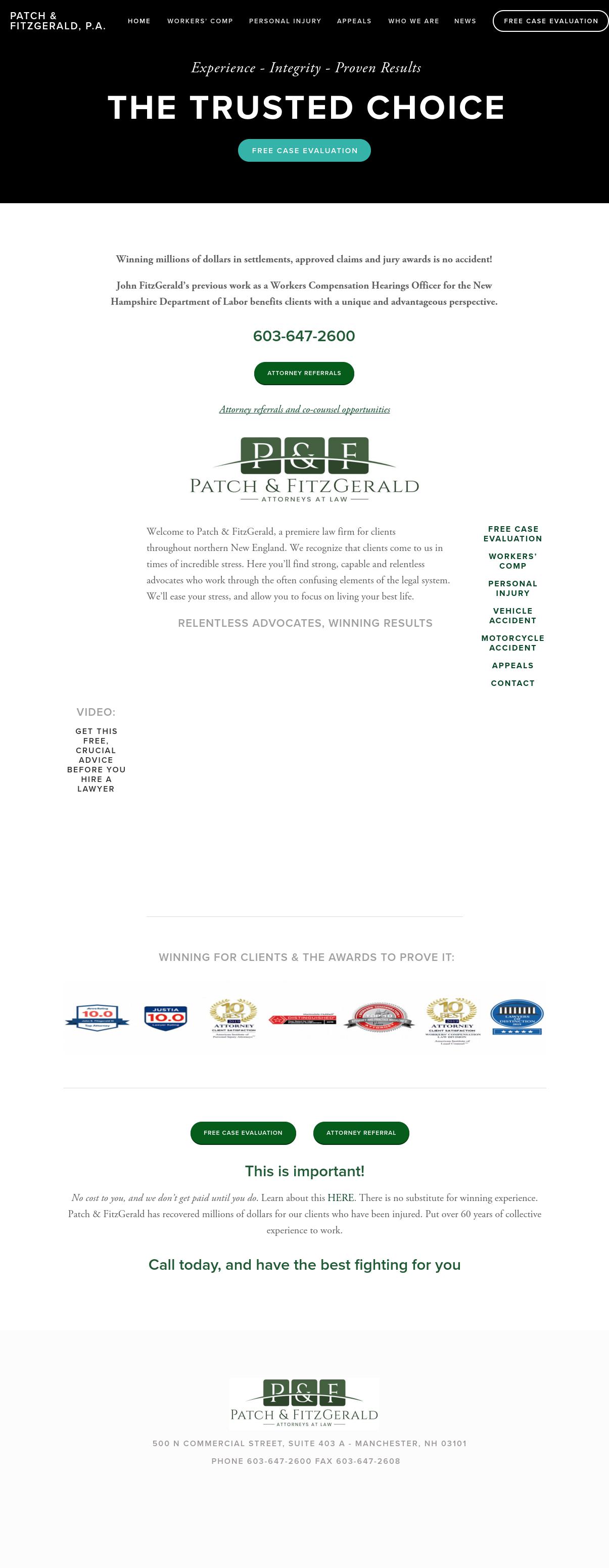 Patch & FitzGerald - Littleton  NH Lawyers