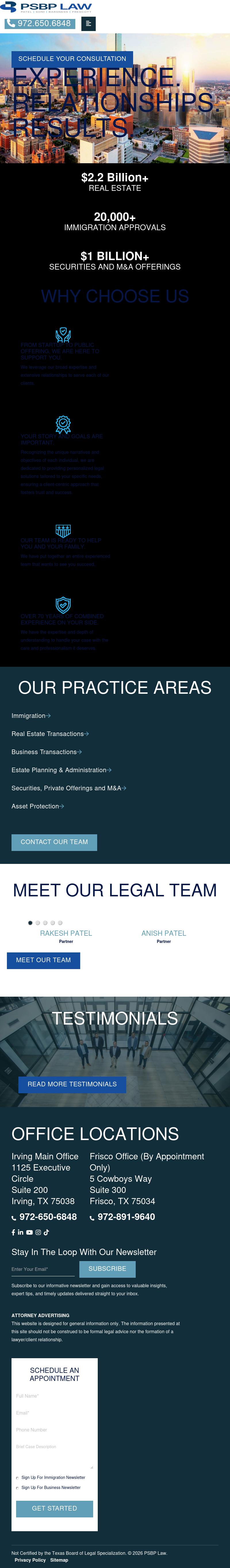 Patel Law Group - Irving TX Lawyers