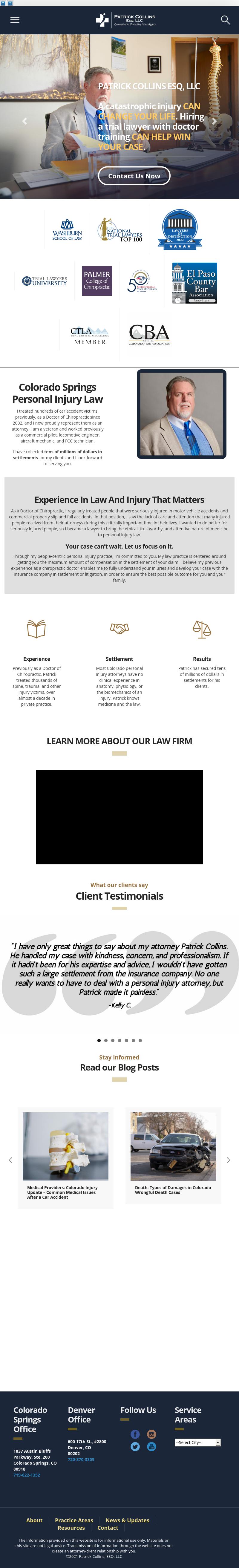 Patrick Collins Esquire Llc - Colorado Springs CO Lawyers