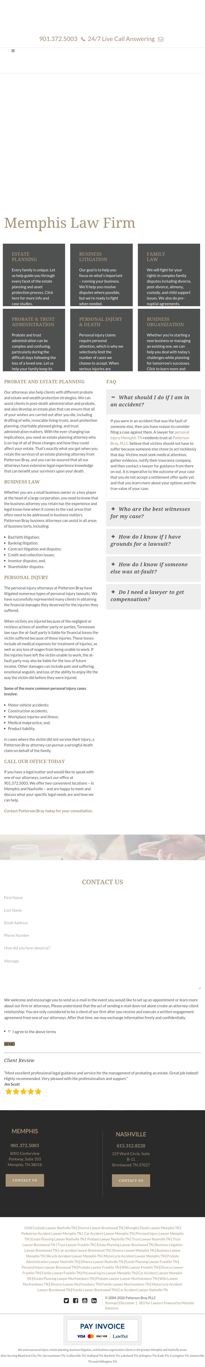Patterson Bray PLLC - Brentwood TN Lawyers