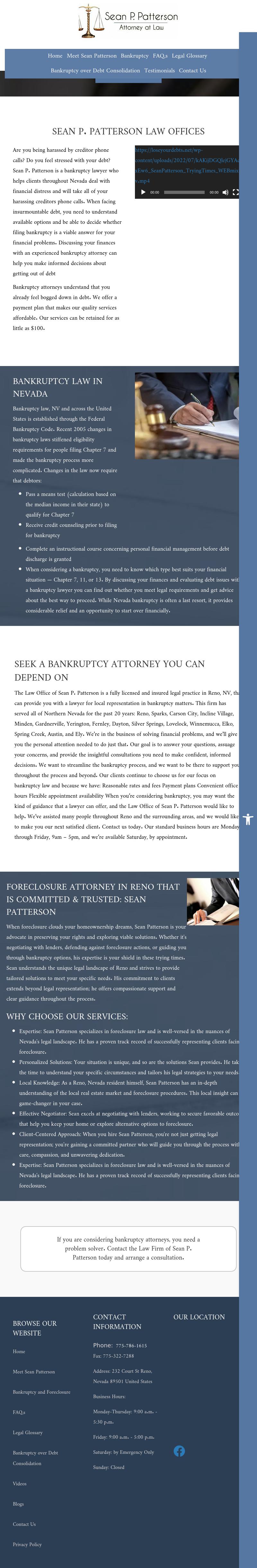 Patterson Sean P. Law Offices - Reno NV Lawyers