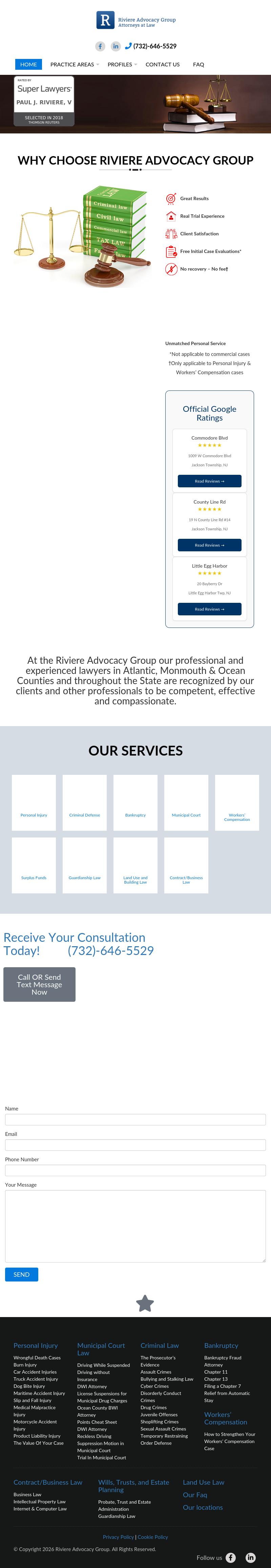 Riviere Advocacy Group - Jackson NJ Lawyers