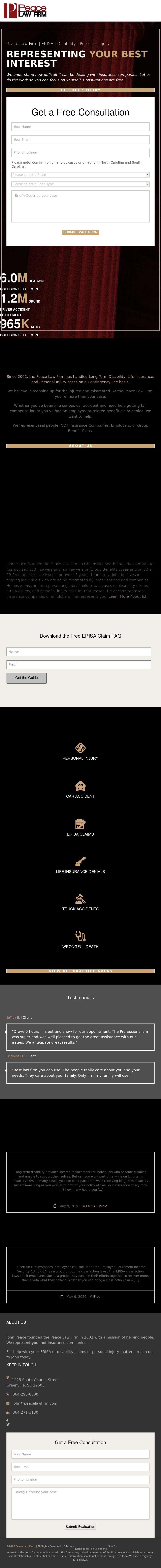 Peace Law Firm - Greenville SC Lawyers