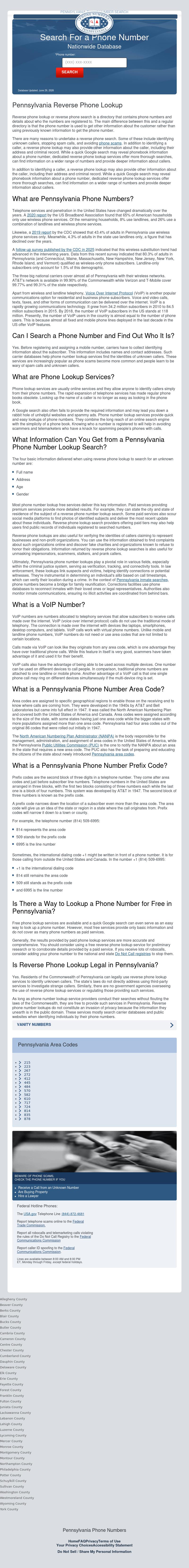 Pennsylvania Phone Number Search - Bensalem PA Lawyers