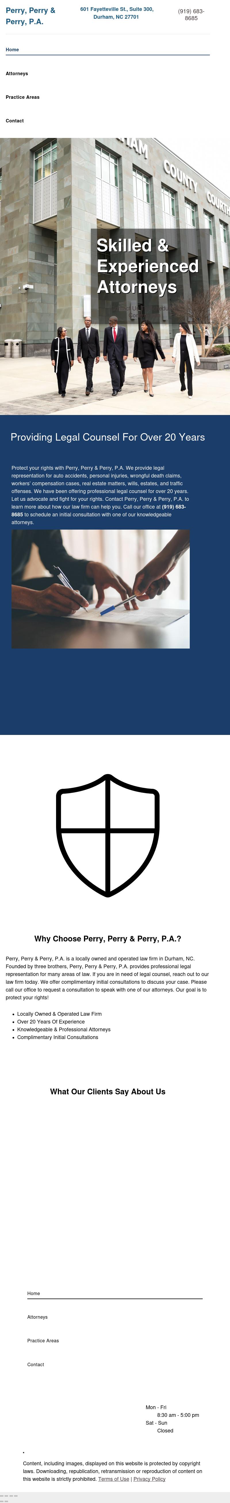 Perry Perry & Perry PA - Durham NC Lawyers