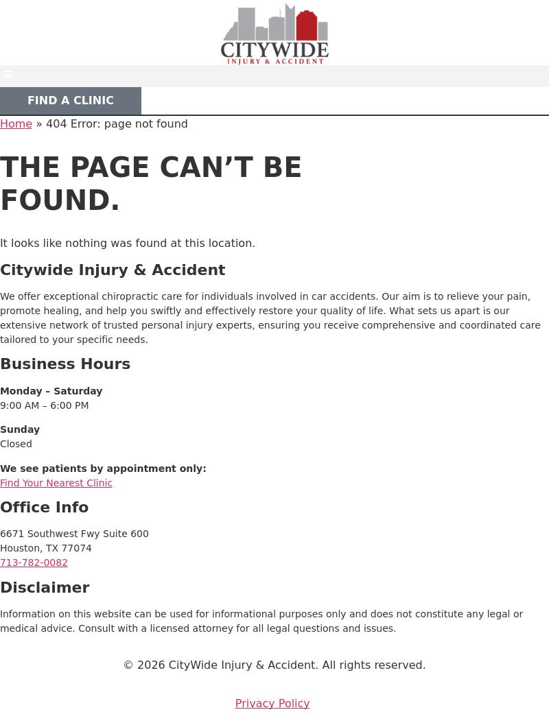 CityWide Injury and Accident - Houston TX Lawyers