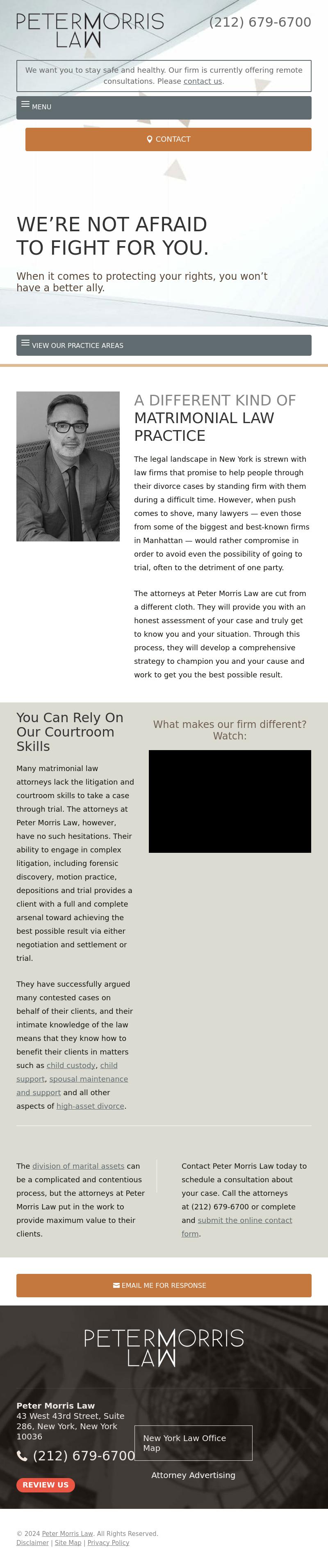 Peter Morris Law - New York  NY Lawyers