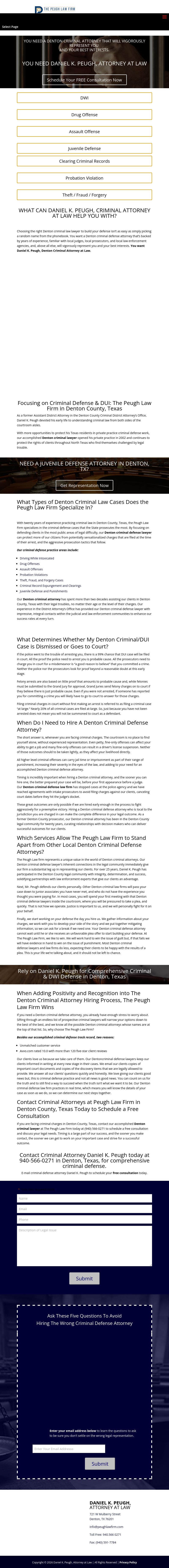 Peugh Law Firm - Denton TX Lawyers