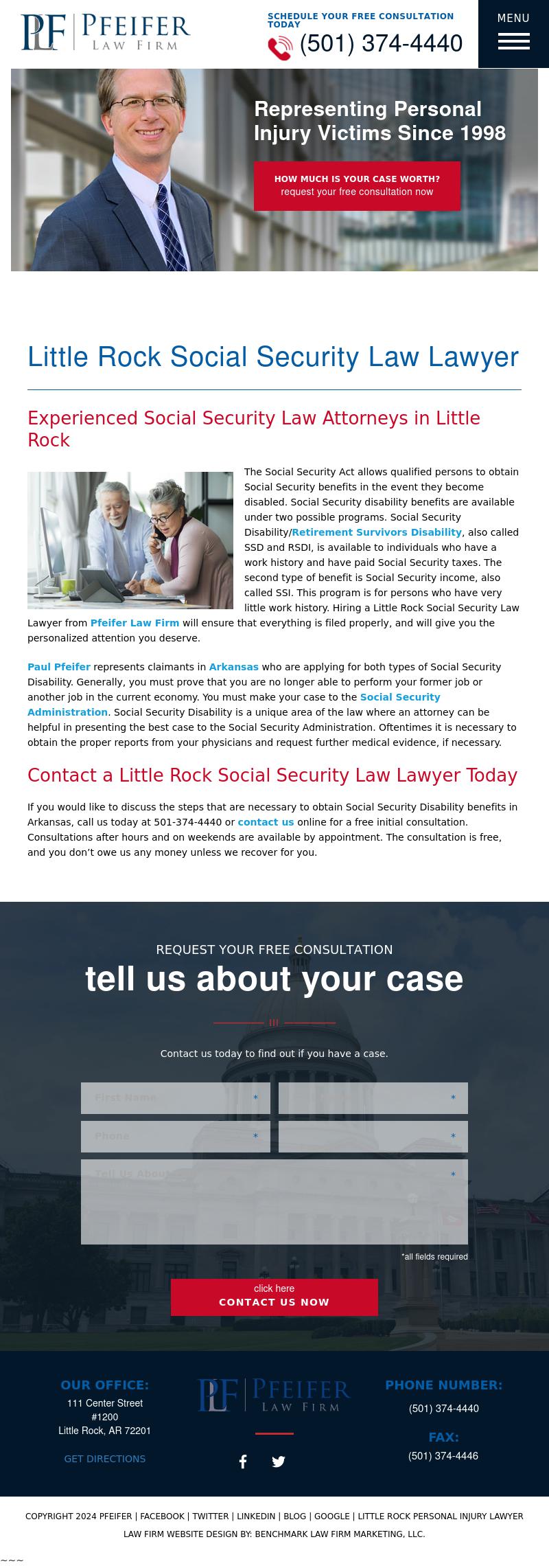 Pfeifer Law Firm - Little Rock AR Lawyers