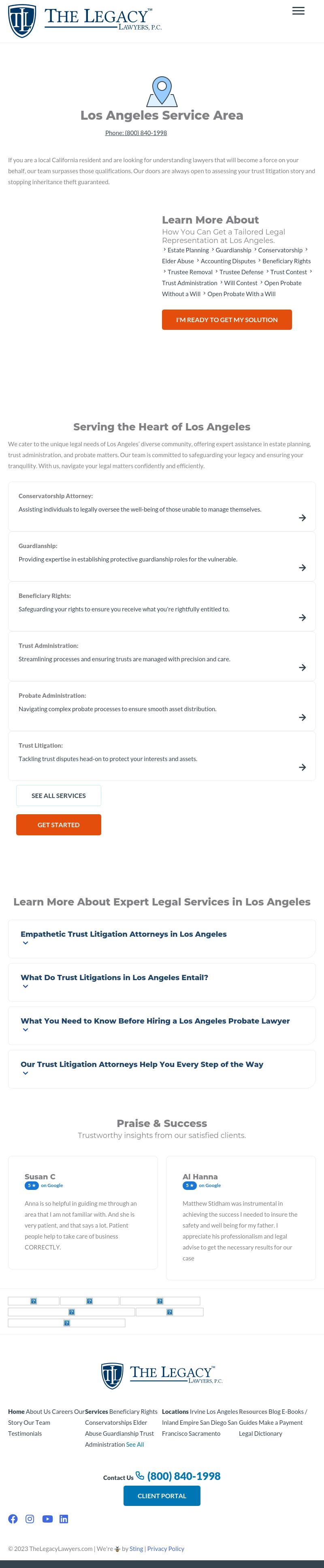 The Legacy Lawyers, P.C. - Los Angeles CA Lawyers