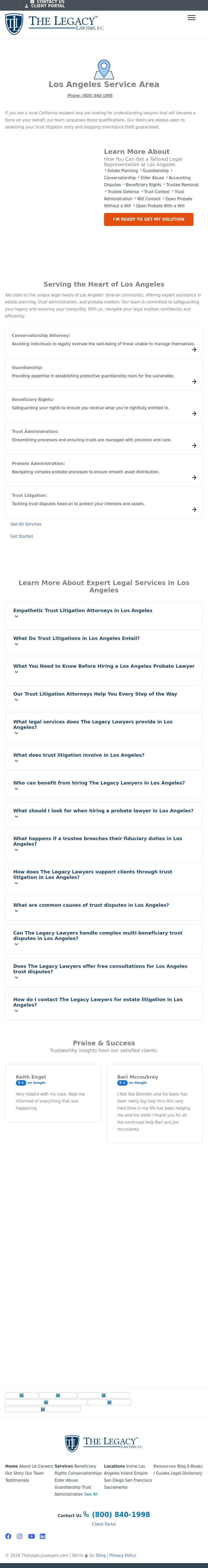 The Legacy Lawyers, P.C. - Los Angeles CA Lawyers