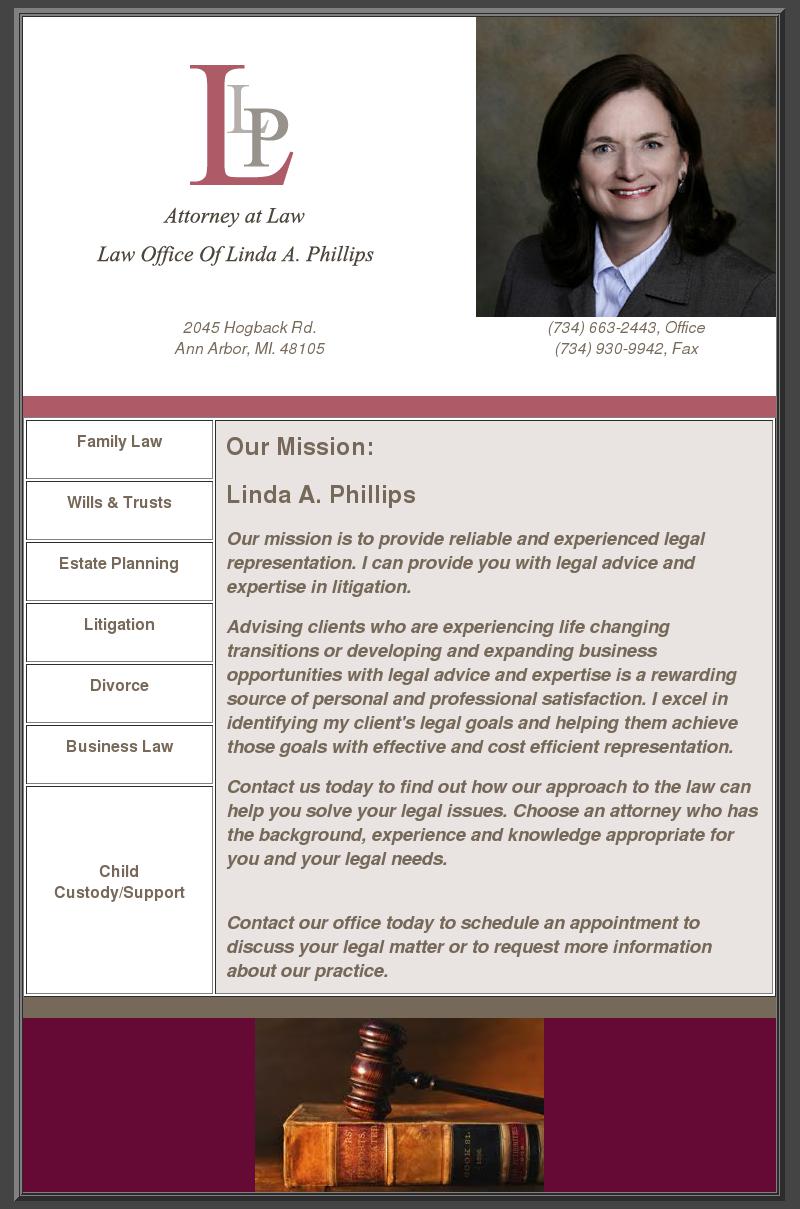 Phillips Linda A - Ann Arbor MI Lawyers