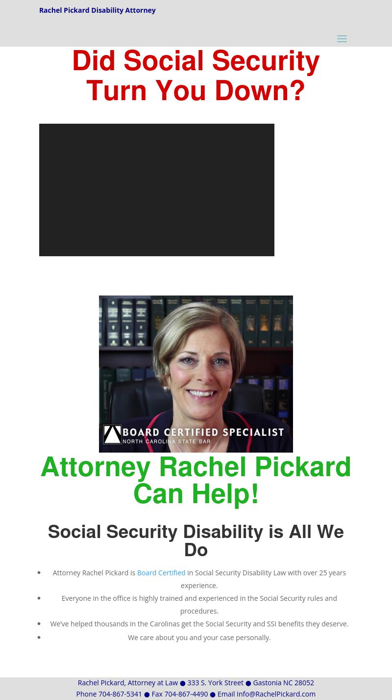 Pickard, Rachel - Gastonia NC Lawyers