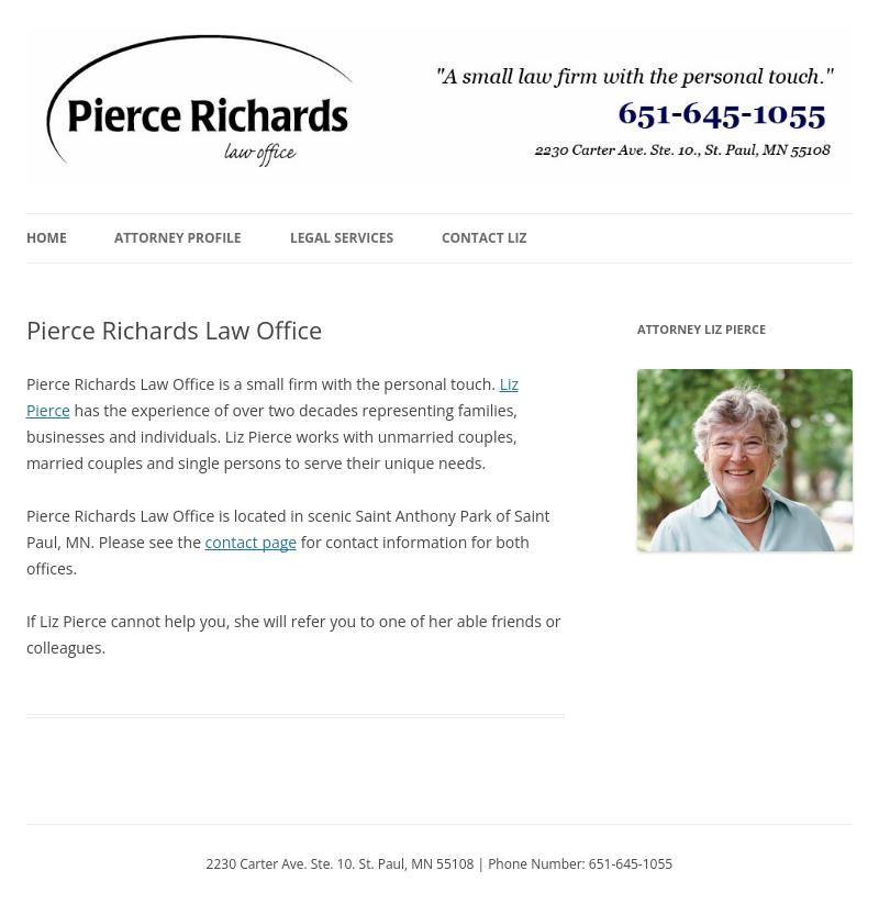 Pierce Richards Law Office / Liz Pierce - Saint Paul MN Lawyers