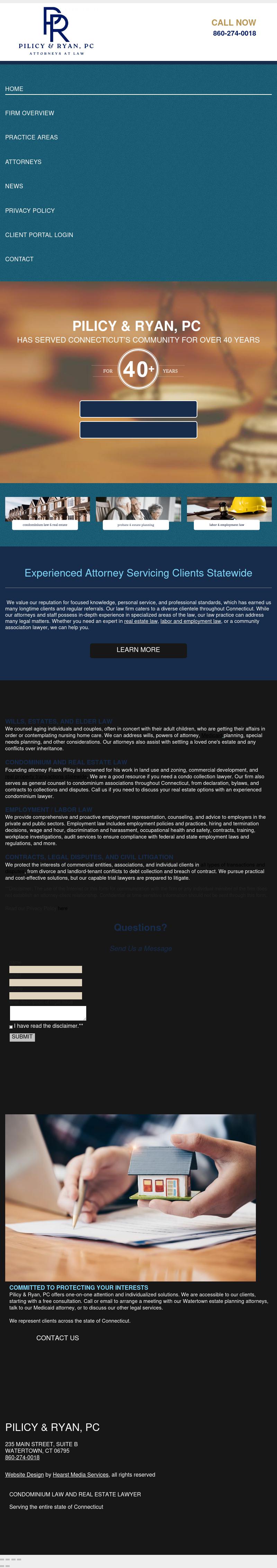 Pilicy Franklin G PC - Watertown CT Lawyers