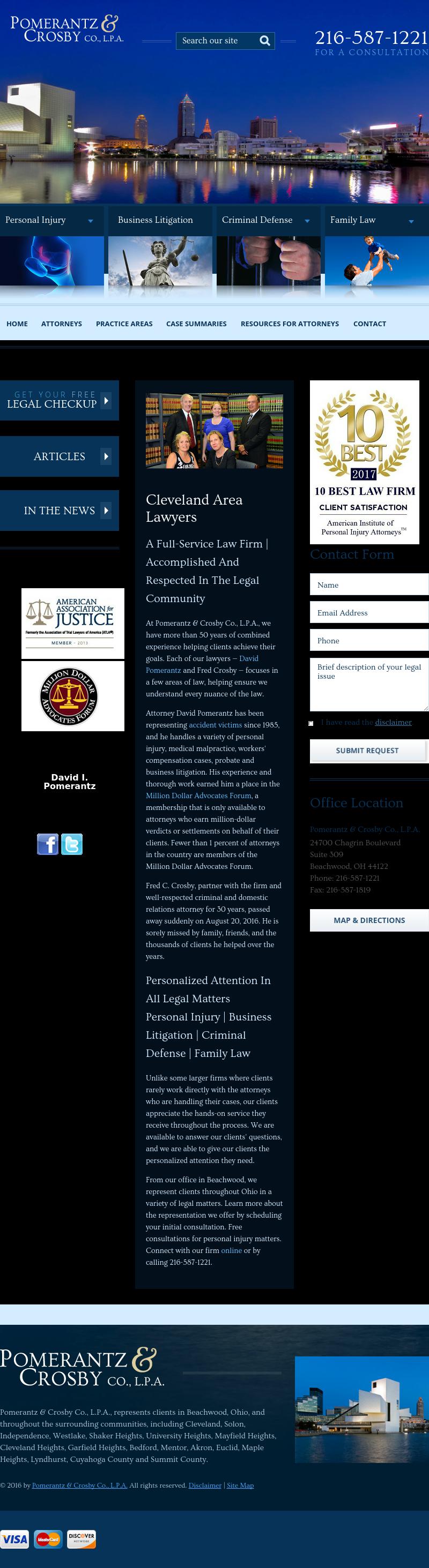 Pomerantz & Crosby Co., L.P.A. - Beachwood OH Lawyers