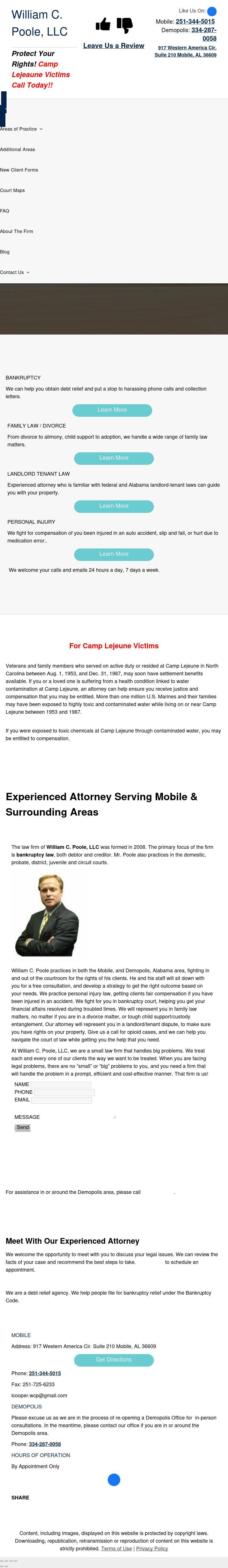 Poole, William C LLC - Mobile AL Lawyers