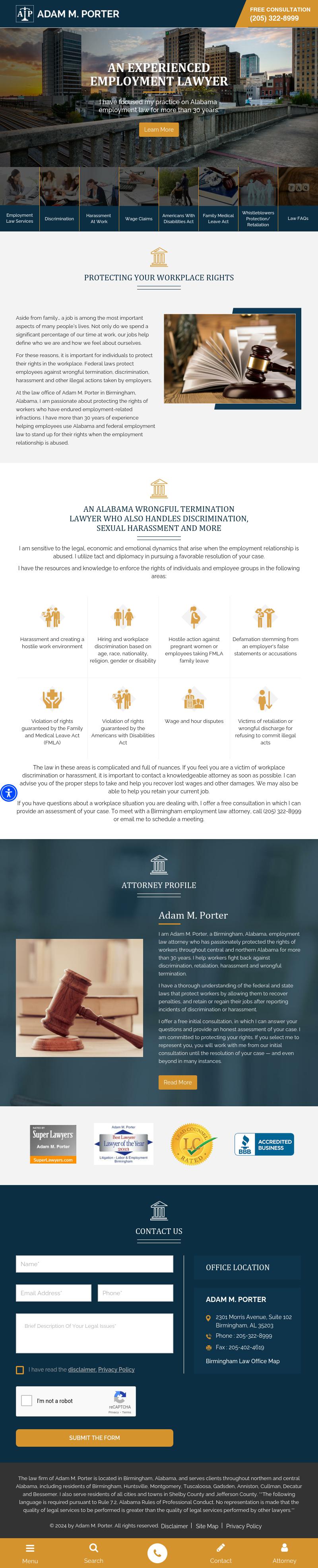 Porter, Adam M LLC - Birmingham AL Lawyers