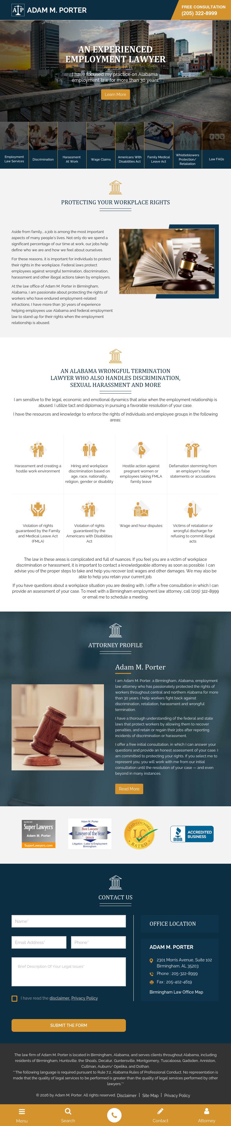 Porter, Adam M LLC - Birmingham AL Lawyers