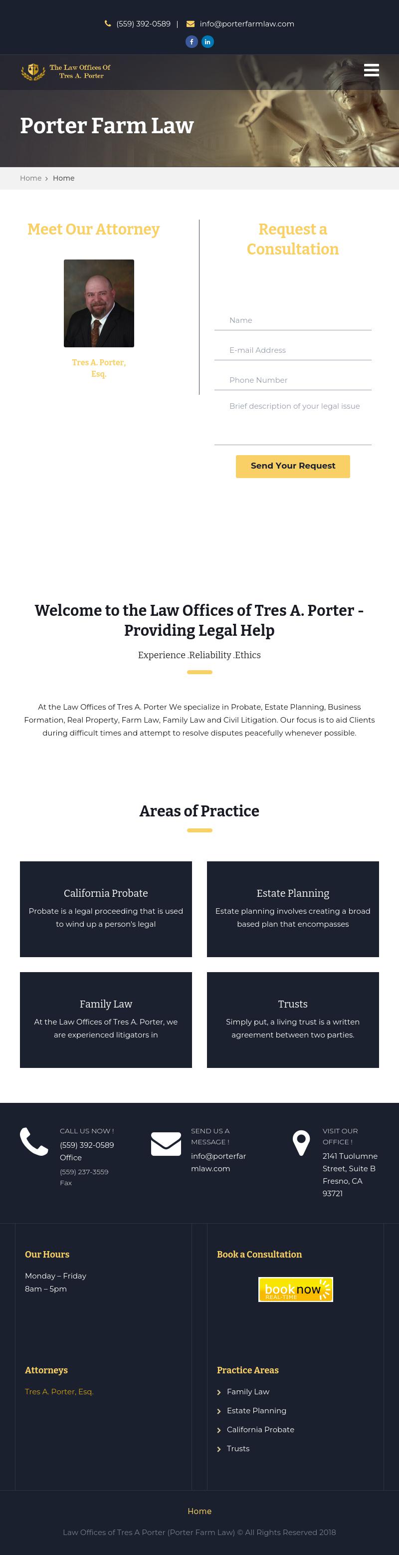 Porter Tres A The Law Offices Of - Fresno CA Lawyers