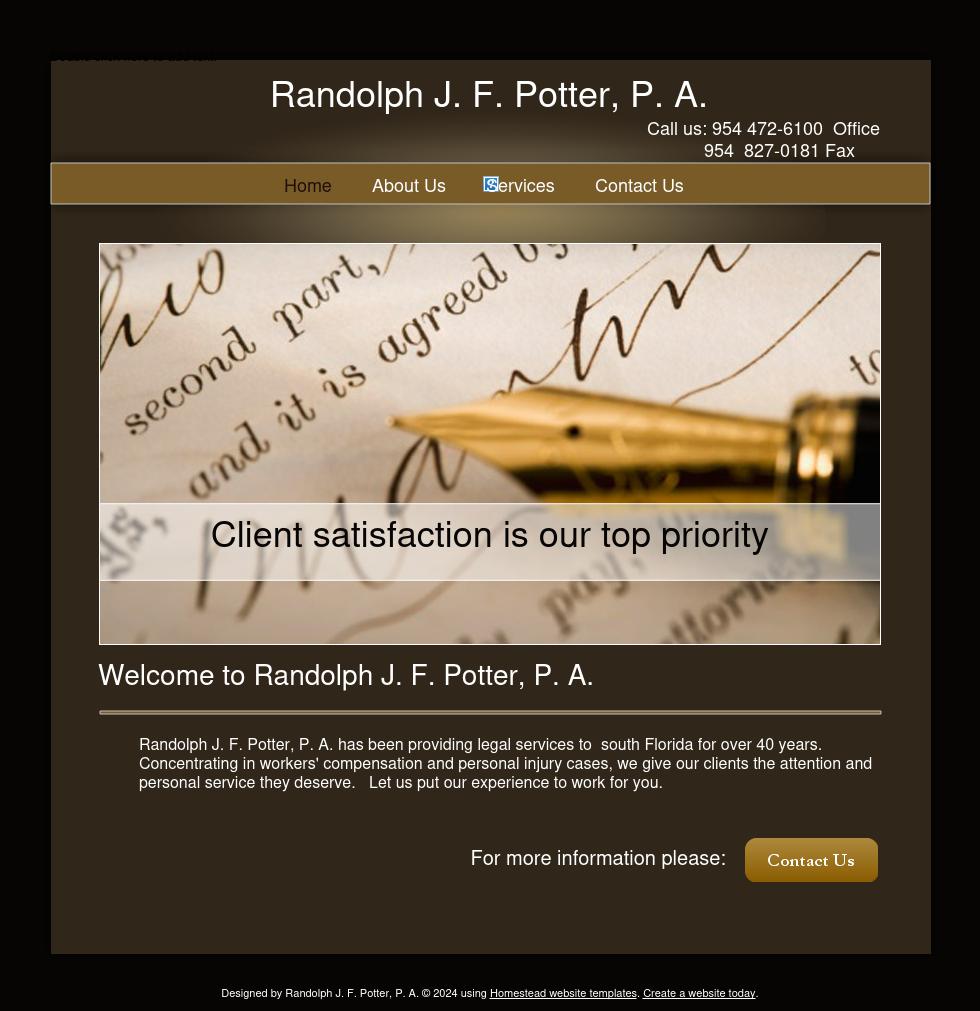 Potter, Randolph J F - Miami FL Lawyers