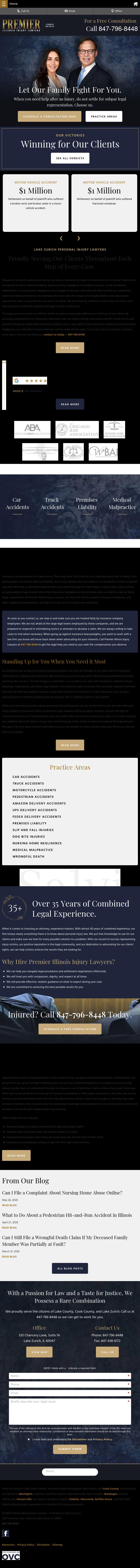 Premier Illinois Injury Lawyers - A Division of Salvi Law, Inc. - Lake Zurich IL Lawyers