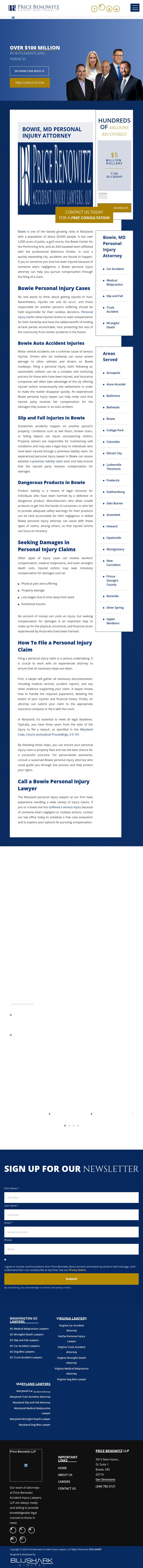 Price Benowitz Accident Injury Lawyers, LLP - Bowie MD Lawyers