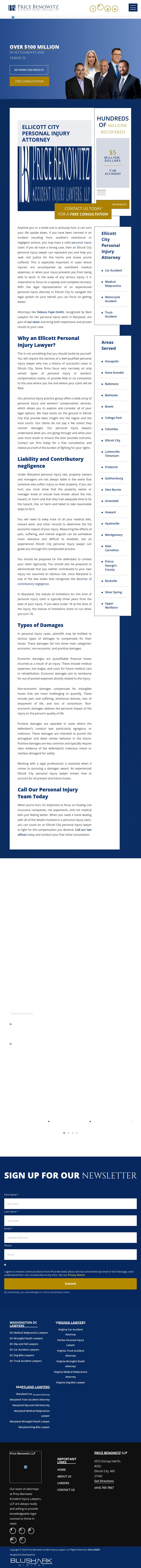 Price Benowitz Accident Injury Lawyers, LLP - Ellicott City MD Lawyers