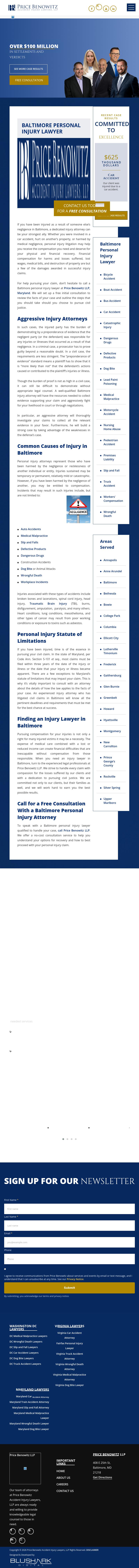 Price Benowitz Accident Injury Lawyers, LLP - Baltimore MD Lawyers
