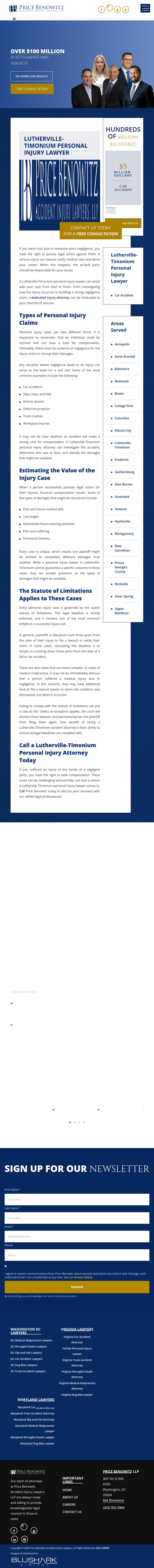 Price Benowitz Accident Injury Lawyers, LLP - Lutherville-Timonium MD Lawyers