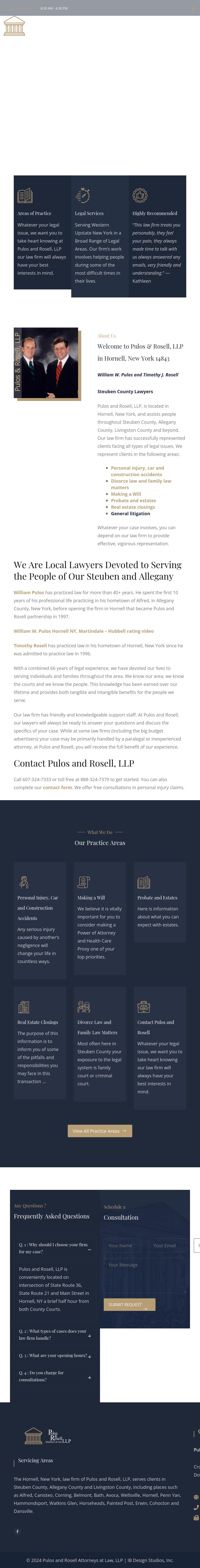 Pulos and Rosell, LLP - Hornell NY Lawyers