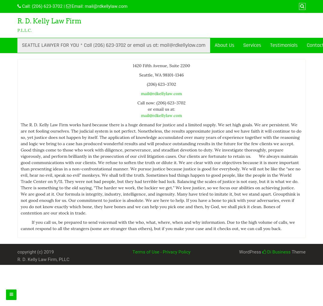 R. D. Kelly Law Firm, P.L.L.C. - Seattle WA Lawyers