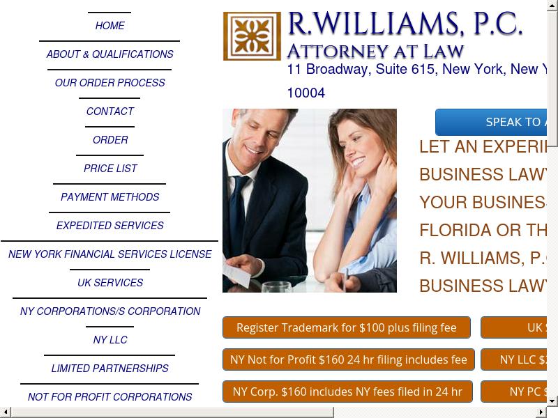 R. Williams, P.C. - New York NY Lawyers