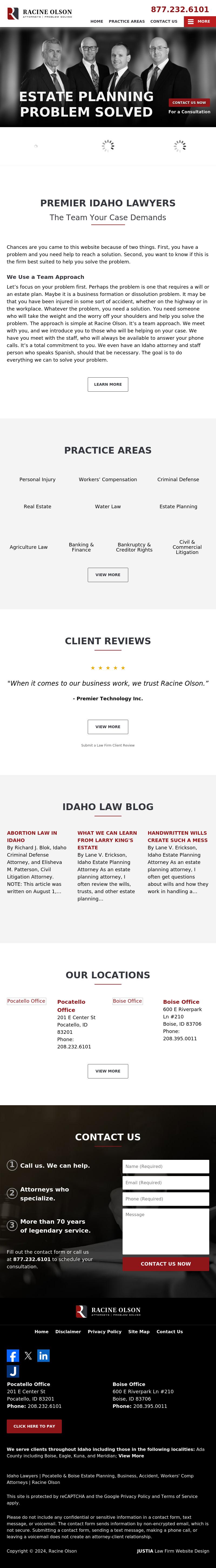 Racine Olson - Boise ID Lawyers