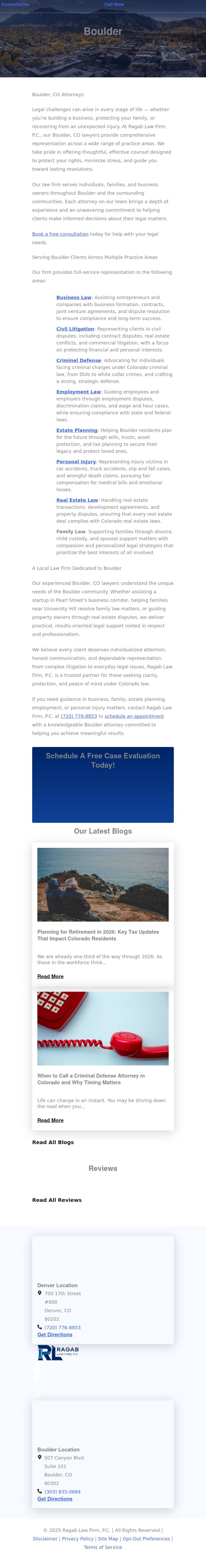 Ragab Law Firm, P.C. - Boulder CO Lawyers