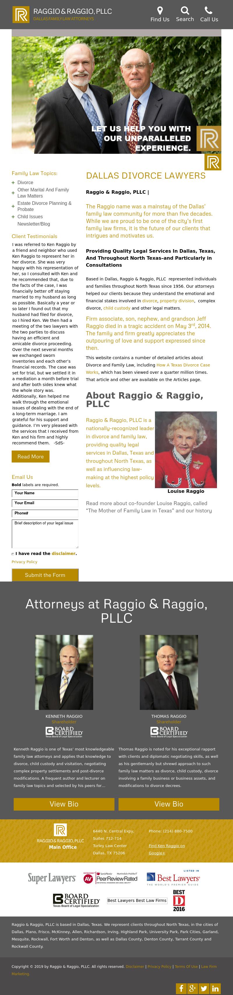 Raggio & Raggio, PLLC - Dallas TX Lawyers