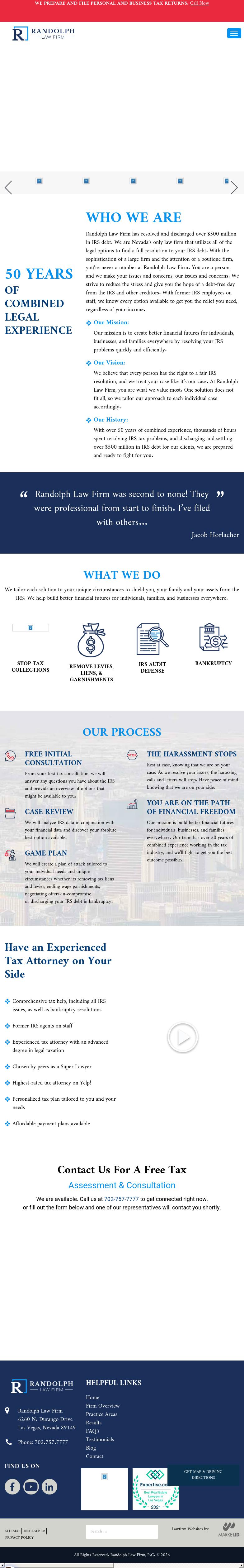 Randolph Law Firm - Las Vegas NV Lawyers