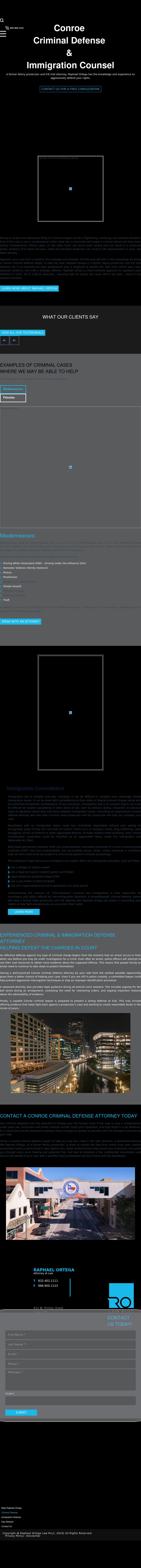 Raphael Ortega Law PLLC - Conroe TX Lawyers